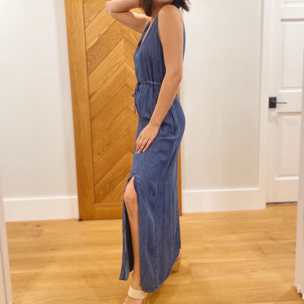 blue maxi dress